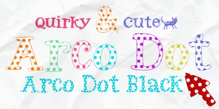 Arco Dot font preview