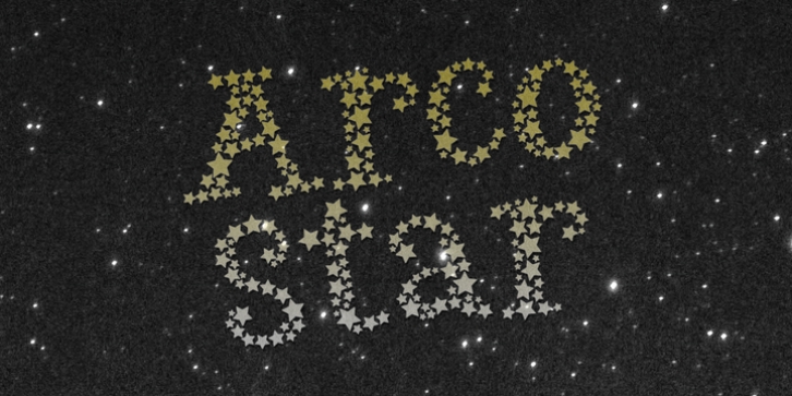Arco Star font preview