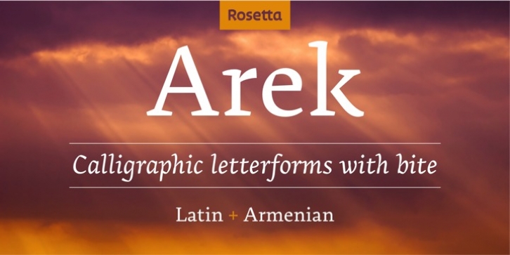 Arek font preview