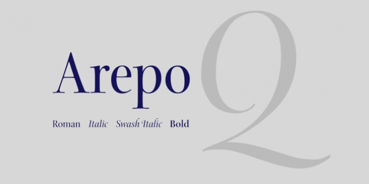 Arepo font preview