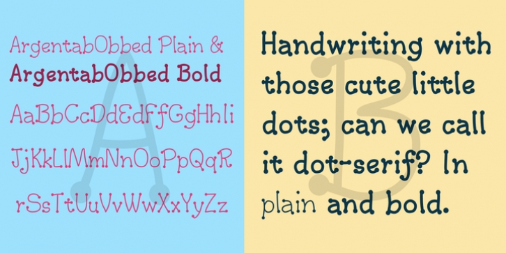 ArgentaBobbed font preview