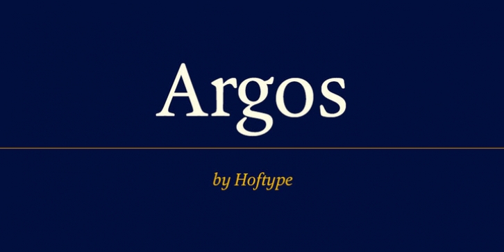 Argos font preview