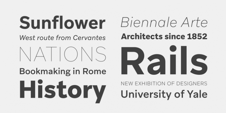 Aribau Grotesk font preview