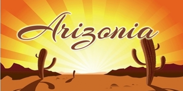 Arizonia font preview