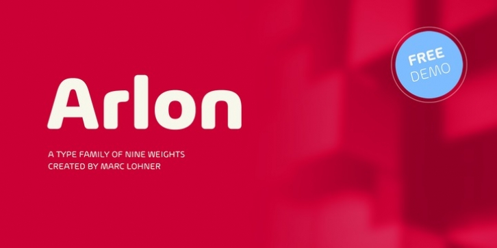 Arlon font preview