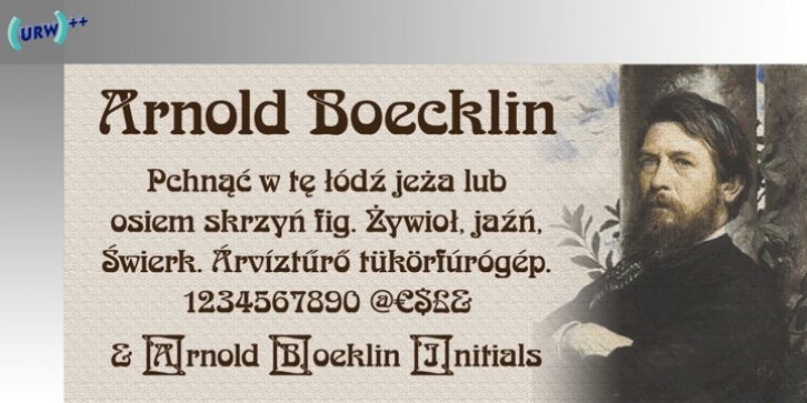 Arnold Boecklin No. 2 font preview