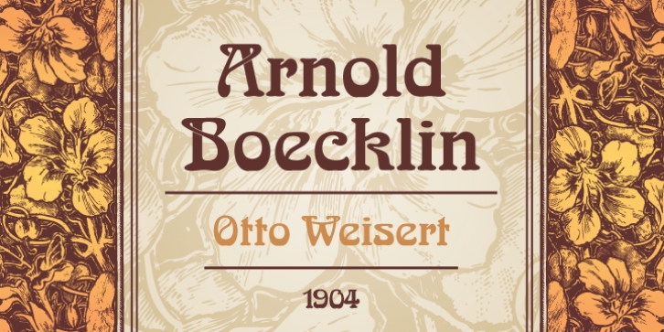 Arnold Boecklin font preview