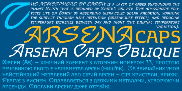 Arsena font preview