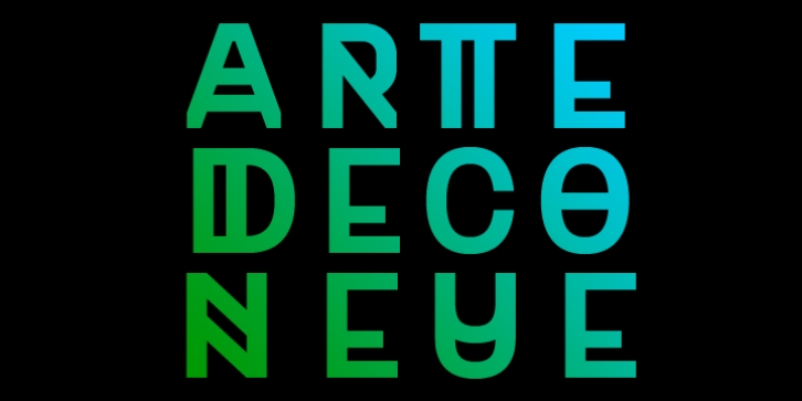 Art Deco Neue font preview