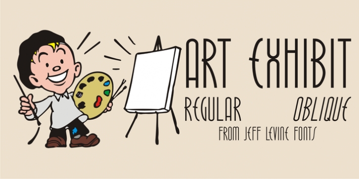 Art Exhibit JNL font preview