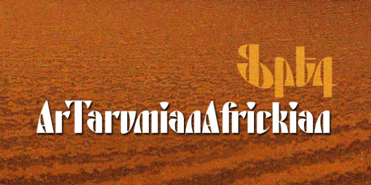 ArTarumianAfrickian font preview