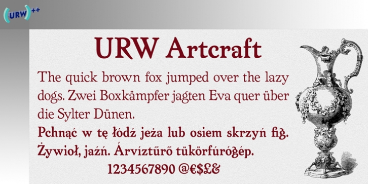 Artcraft font preview