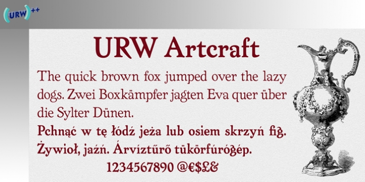 Artcraft font preview