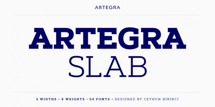 Artegra Slab font preview