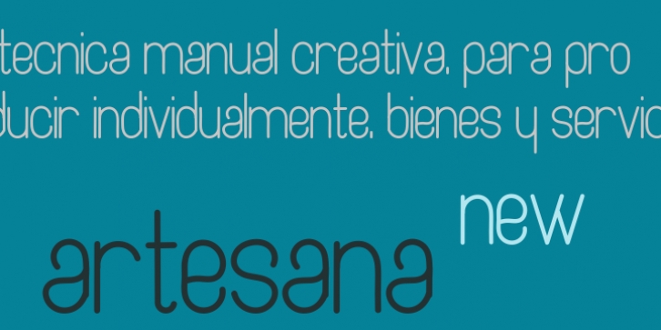 Artesana font preview