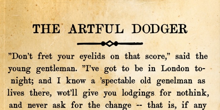 Artful Dodger font preview