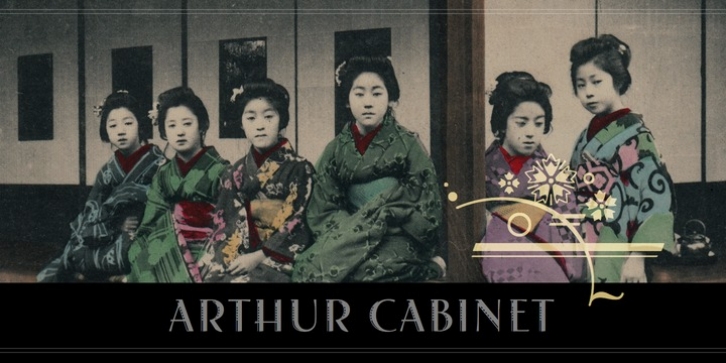 Arthur Cabinet font preview