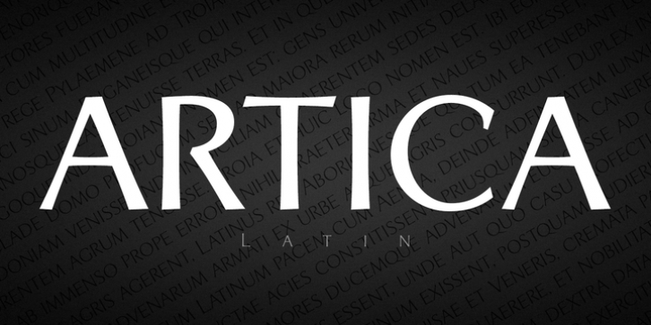 Artica Lt font preview