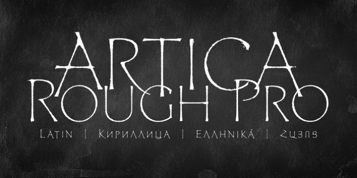 Artica Rough Pro font preview