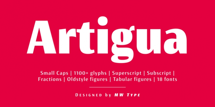 Artigua font preview