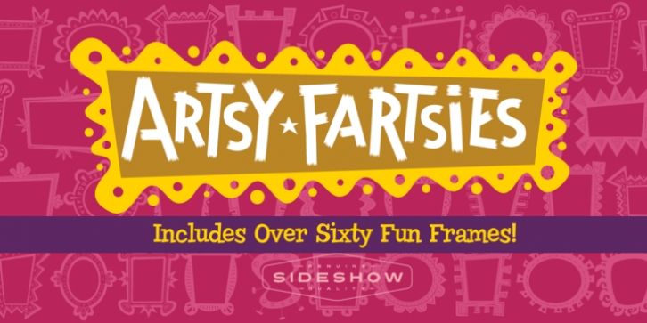 Artsy Fartsies font preview