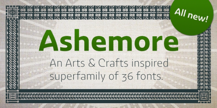 Ashemore font preview