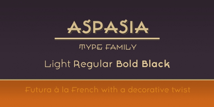 Aspasia font preview
