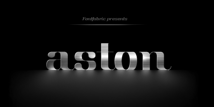 Aston font preview