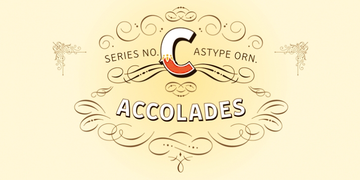 ASTYPE Ornaments Accolades C font preview