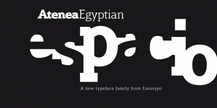 Atenea Egyptian font preview