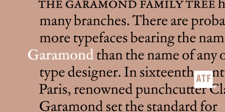 ATF Garamond font preview