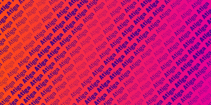 Atiga font preview