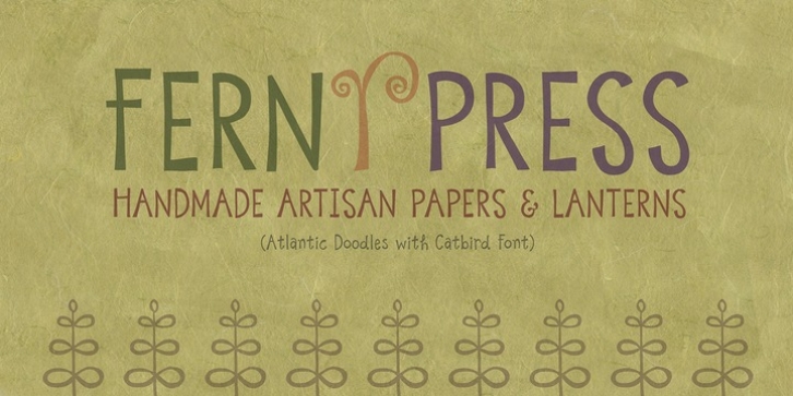 Atlantic Doodles font preview