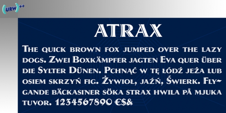 Atrax font preview
