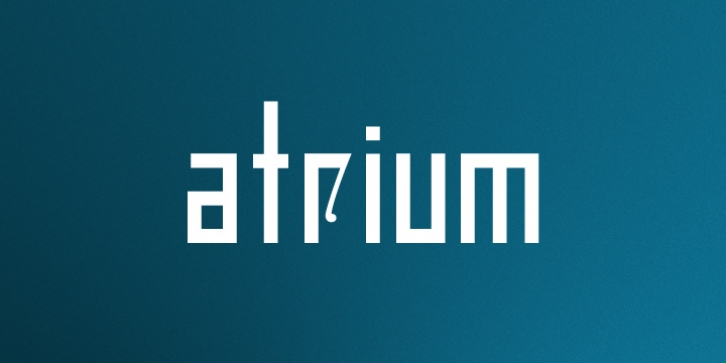 Atrium font preview