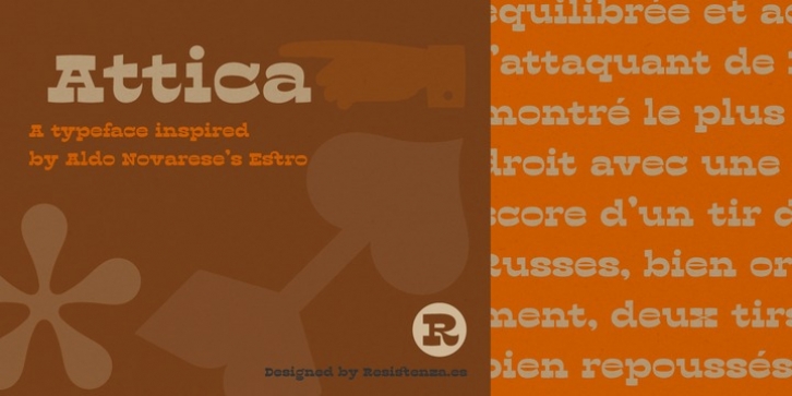 Attica RSZ font preview