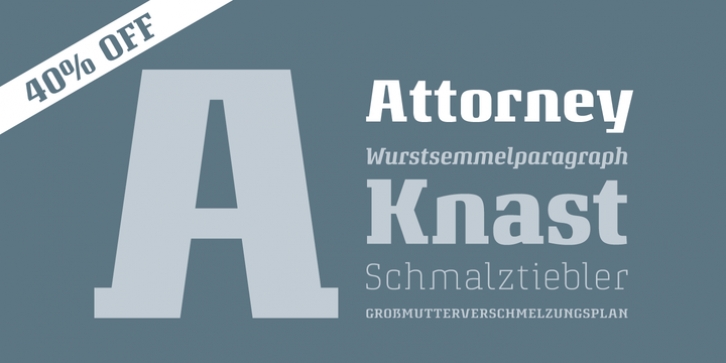Attorney font preview