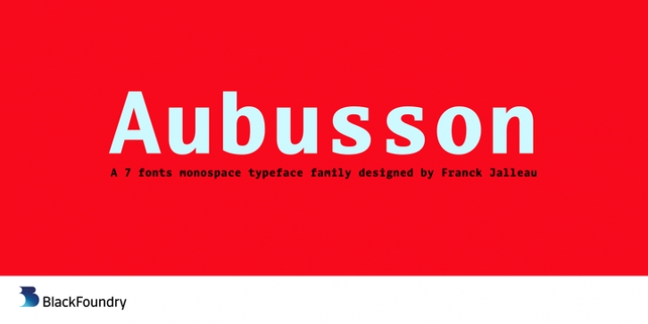 Aubusson font preview