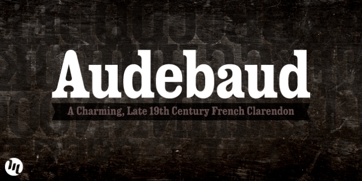 Audebaud font preview