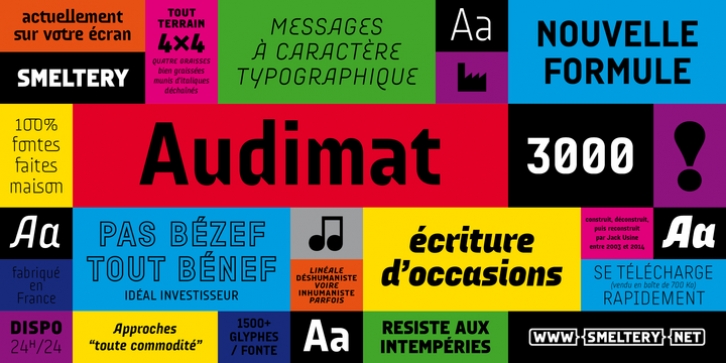 Audimat 3000 font preview