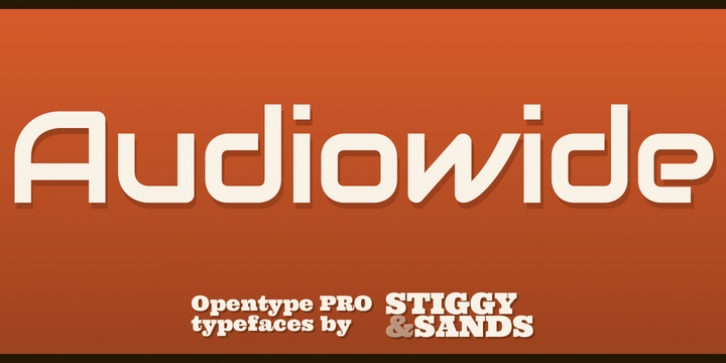 Audiowide Pro font preview