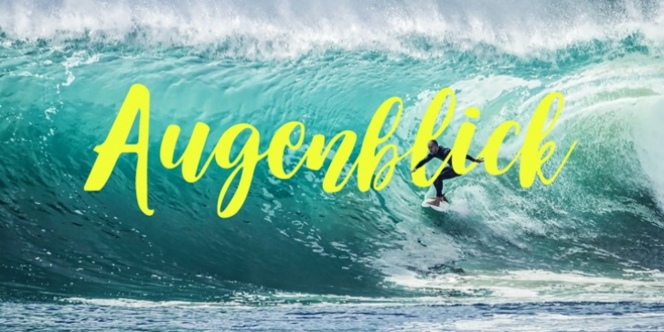 Augenblick font preview