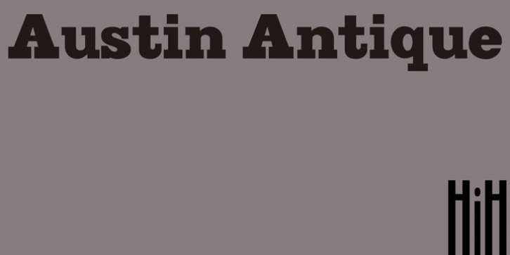 Austin Antique font preview