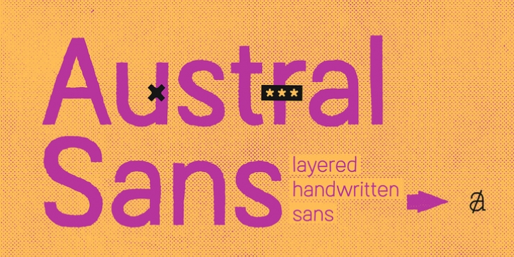 Austral Sans font preview
