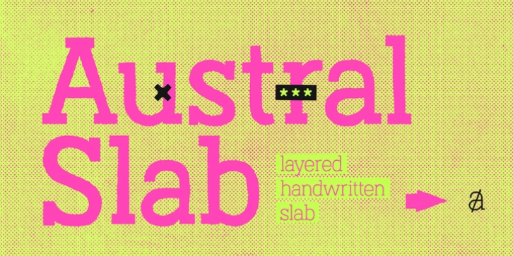 Austral Slab font preview