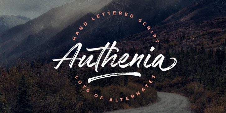 Authenia font preview