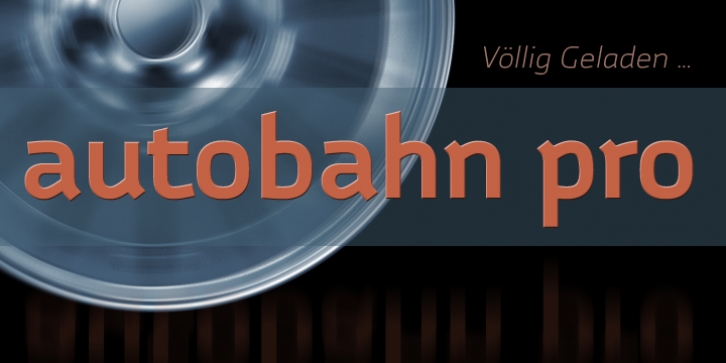 Autobahn Pro font preview