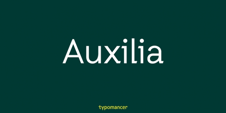 Auxilia font preview