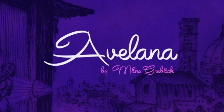 Avelana font preview