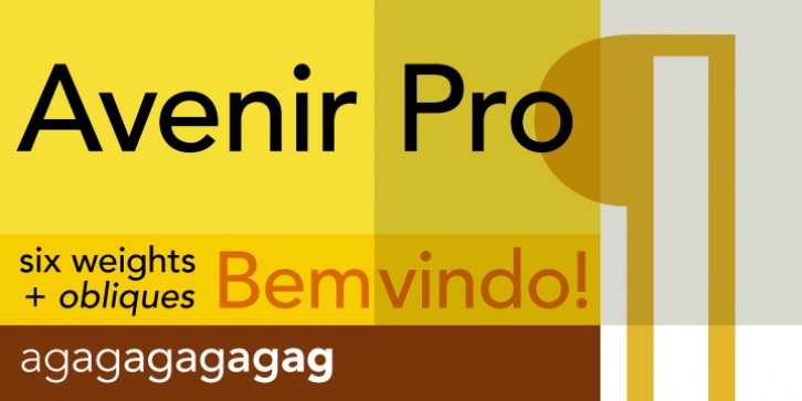 Avenir Pro font preview